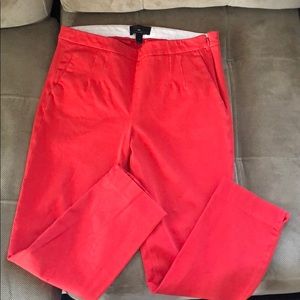 Dark Coral Cropped Pants